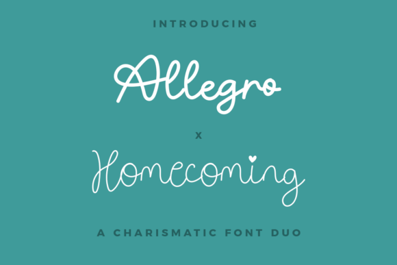 Allegro X Homecoming Duo: A Font for Polished Brands