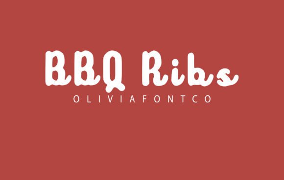 Bbq Ribs Font: A Romantic Handwritten Typeface for Branding