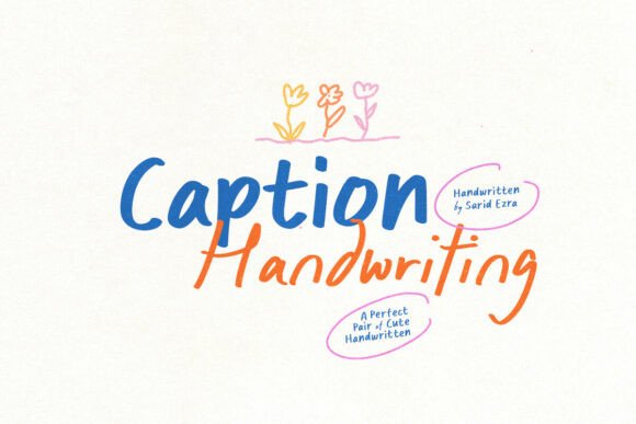 Caption Handwriting: A Friendly Typeface for Web Design