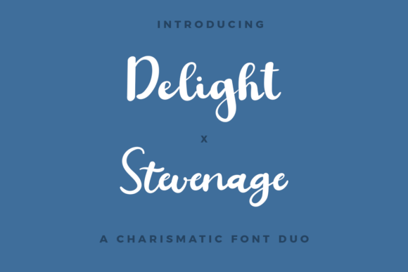 Delight X Stevenage Duo: A Script Font for Makers