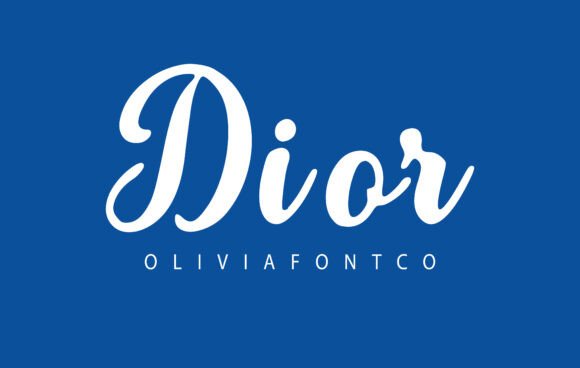 Dior: A Romantic Script Font for Editorial Design