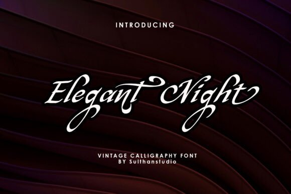 Elegant Night Font: A Maker’s Guide to Vintage Calligraphy
