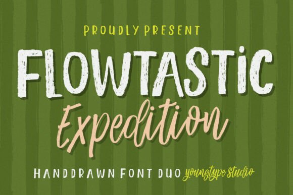 Flowtastic Expedition: A Playful Font for Branding