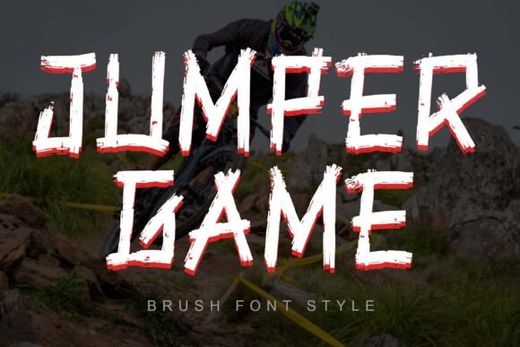 Jumper Game: A Modern Script Font for Editorial Design
