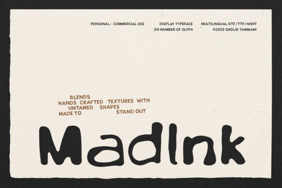 Madink: The Handwritten Font for Bold Marketing