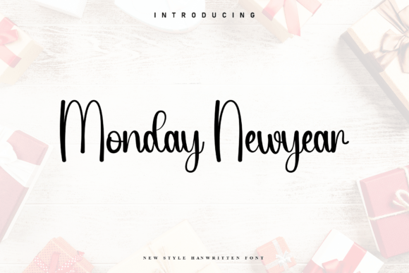 Monday Newyear Font for Crafters