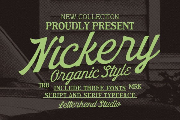 Nickery: A Bold Script Typeface for Editorial Design