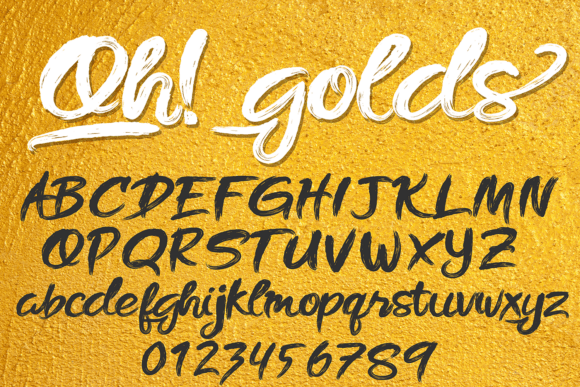 Oh Golds: A Refined Script Typeface for Editorial Design