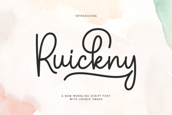 Ruickny: A Refined Script Font for Editorial Design