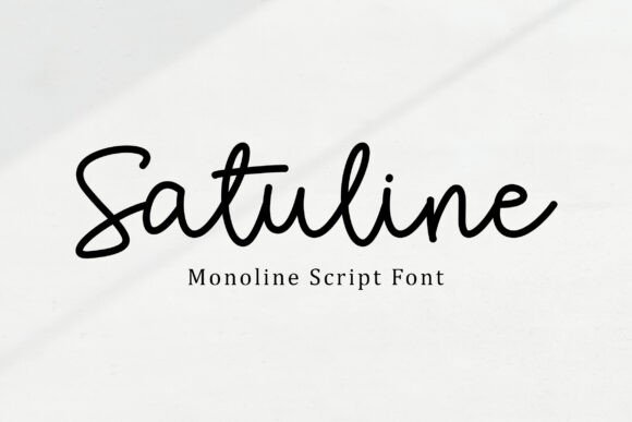 Satuline: A Seamless Monoline Typeface for Editorial Design