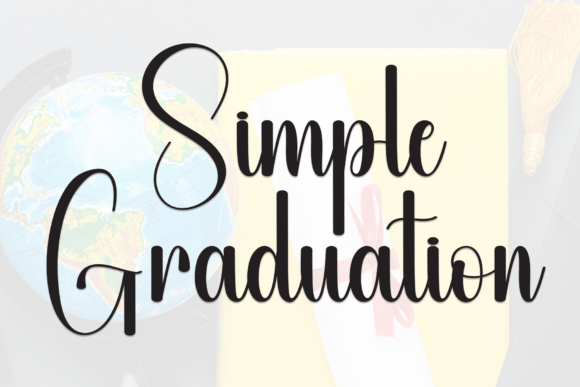 Simple Graduation Font for Modern Web Design