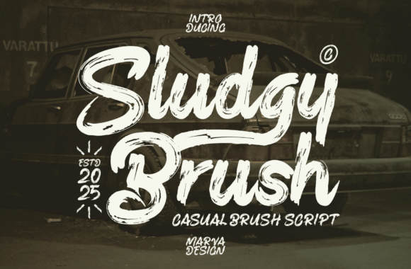 Sludgy Brush: A Bold Typeface for Web Design