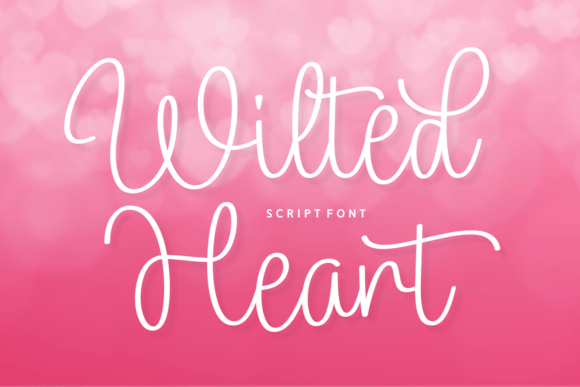 Wilted Heart: A Romantic Script Font for Web Design