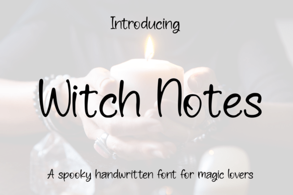 Witch Notes Font for Editorial Magic