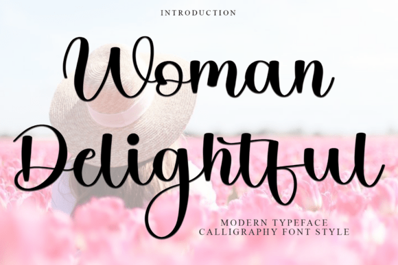 Woman Delightful Typeface for Web Design